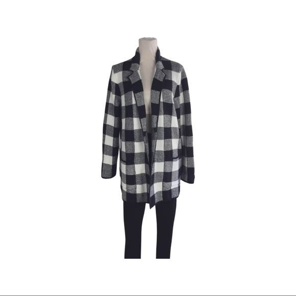 NWT Talbots Buffalo Plaid Sweater Jacket . - Picture 2 of 7